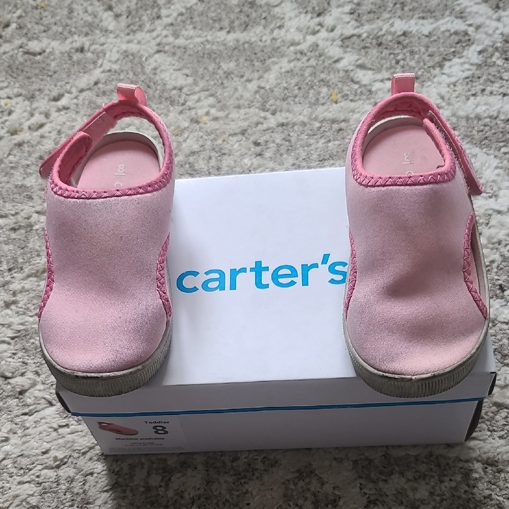 10 for $25 - Carter's Toddler Girls Size 8 Pink Water Shoes